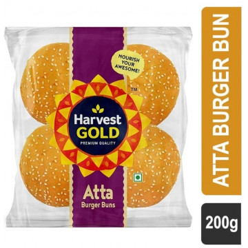 Harvest Gold Atta Burger Buns 200gm